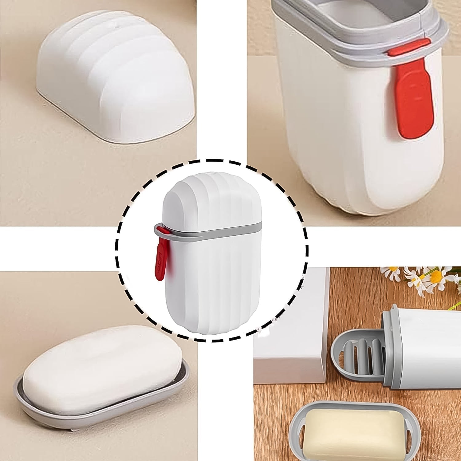 Stylish Soap Holder for Travel & Bathroom Use ,Sabudani (1 Pc, Non-Leak Seal) Stylish Soap Holder for Travel & Bathroom Use ,Sabudani (1 Pc, Non-Leak Seal)